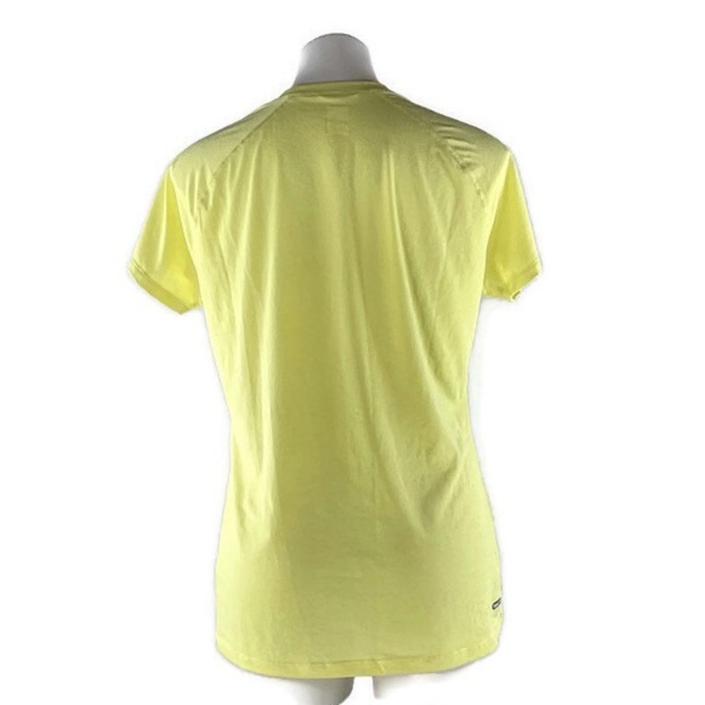 The North Face Vaporwick Tshirt Short Sleeve Lightweight Yellow Womens XL New - Picture 4 of 10